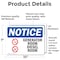 Signmission Generator Room Diesel Fuel Sign With Symbol, 10 in W x Rectangle, Vinyl Decal OS-2PACK-NS-D-710-L-13100 - alternate 2